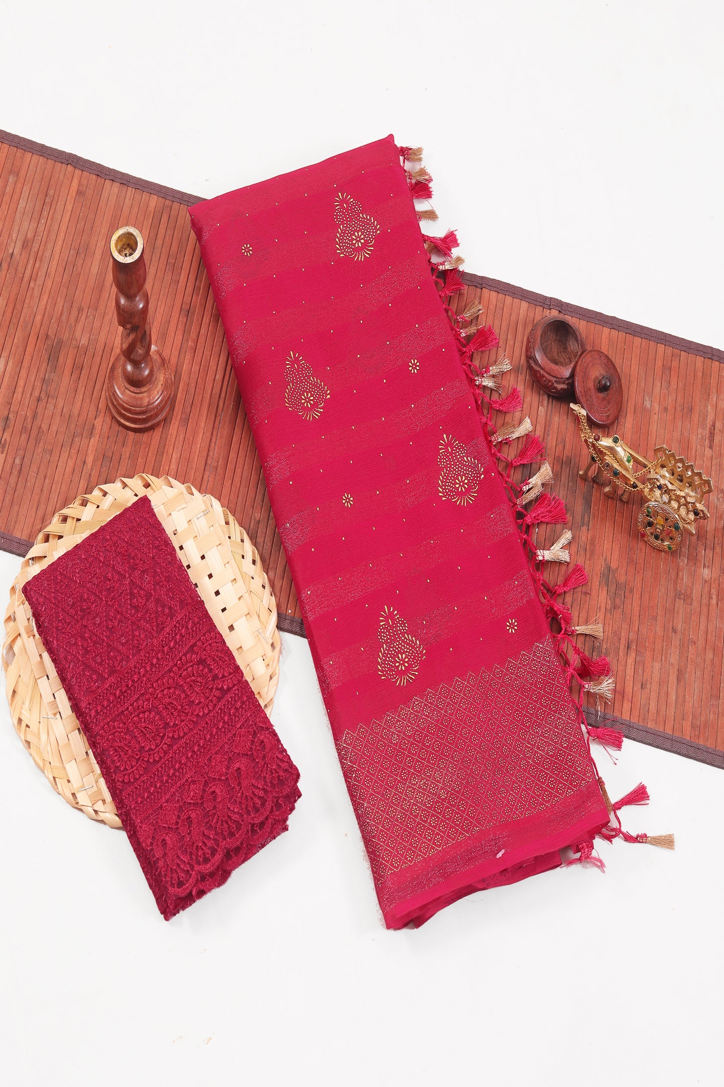 Shubhnamastu Multicolor Jari Patta Saree with Elegant Design (8 Colours Available).