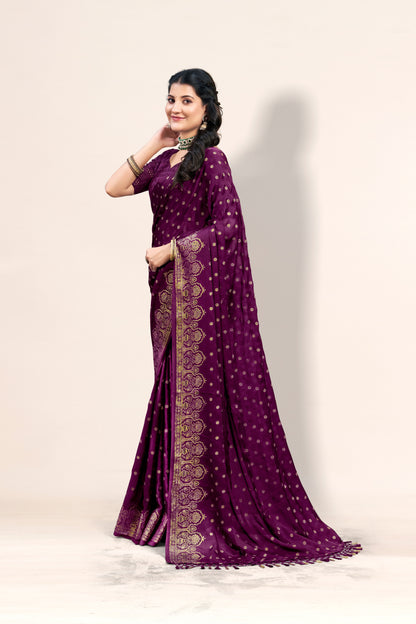 Ramrasiyan Georgette Saree with Cotton Blouse ( 3 Colours)