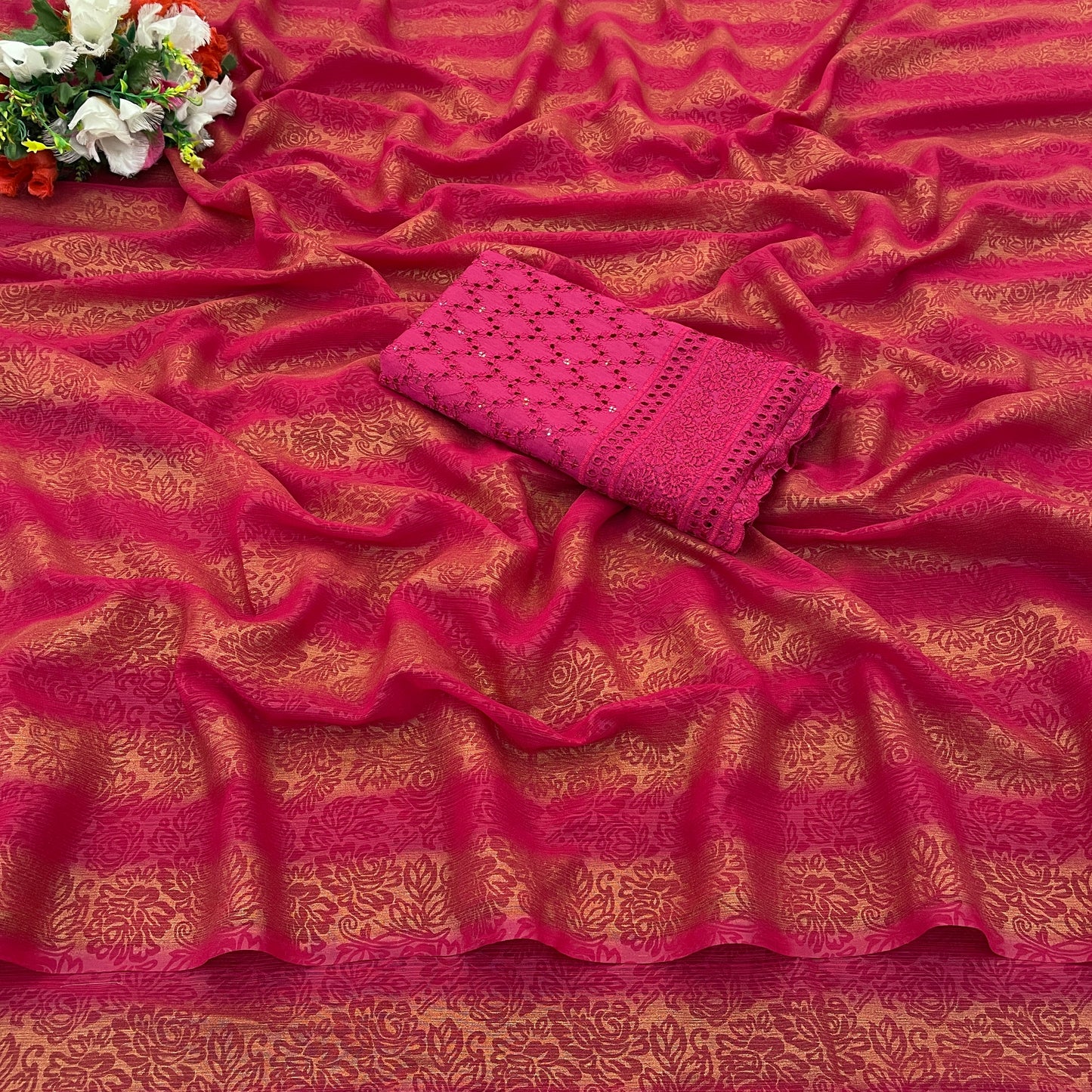 Begam Multicolour Fancy Fabric With Tone to Tone Matching (8 Colours Available).