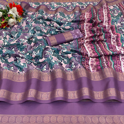 Orchid Beauty with Elegant Polyester Fabric – Redefine Grace!