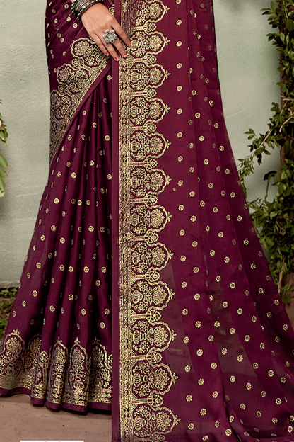 Ramrasiyan Georgette Saree with Cotton Blouse (8 Colours).