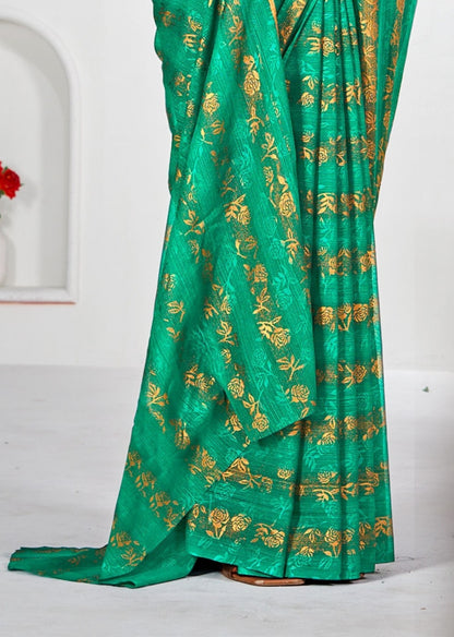 Begam 2 Multicolour Georgette Saree with Chanderi Blouse and Tone Matching. (8 Colours Available).