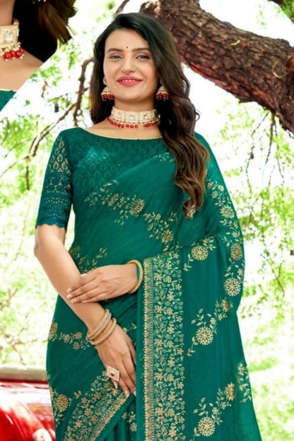 Facebook Rimzhim Fabric Saree – Stylish Design with a Rich, Shimmering Texture (8 Colours Available).