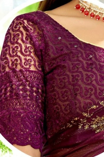 Facebook Rimzhim Fabric Saree – Stylish Design with a Rich, Shimmering Texture (8 Colours Available).