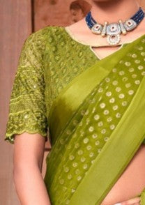 Hottest Multicolor Saree with Due Drop and Net Blouse (8 Colours Available).