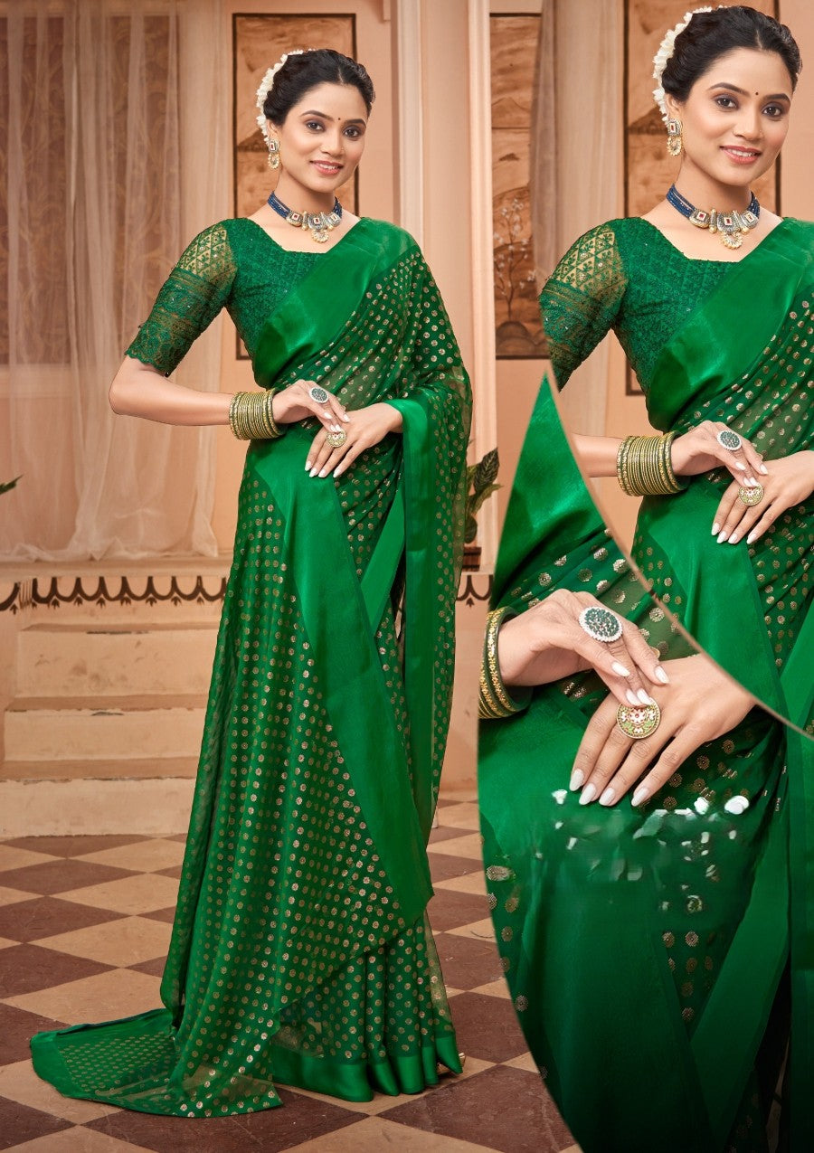 Hottest Multicolor Saree with Due Drop and Net Blouse (8 Colours Available).