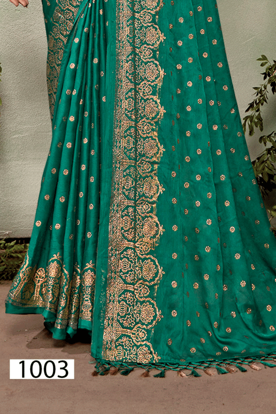 Ramrasiyan Georgette Saree with Cotton Blouse (8 Colours).