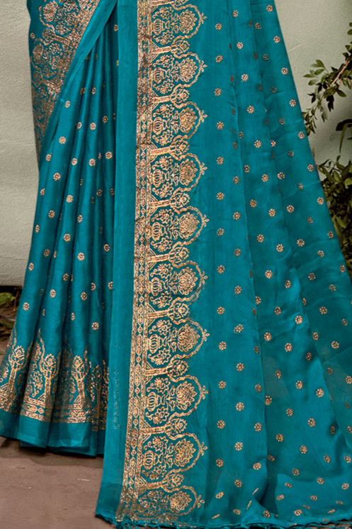 Ramrasiyan Georgette Saree with Cotton Blouse (8 Colours).