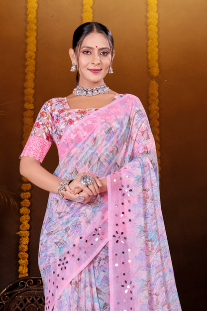 Anjana Chiffon Saree – Effortless Grace with a Refined, Lightweight Appeal (8 Colours Available)