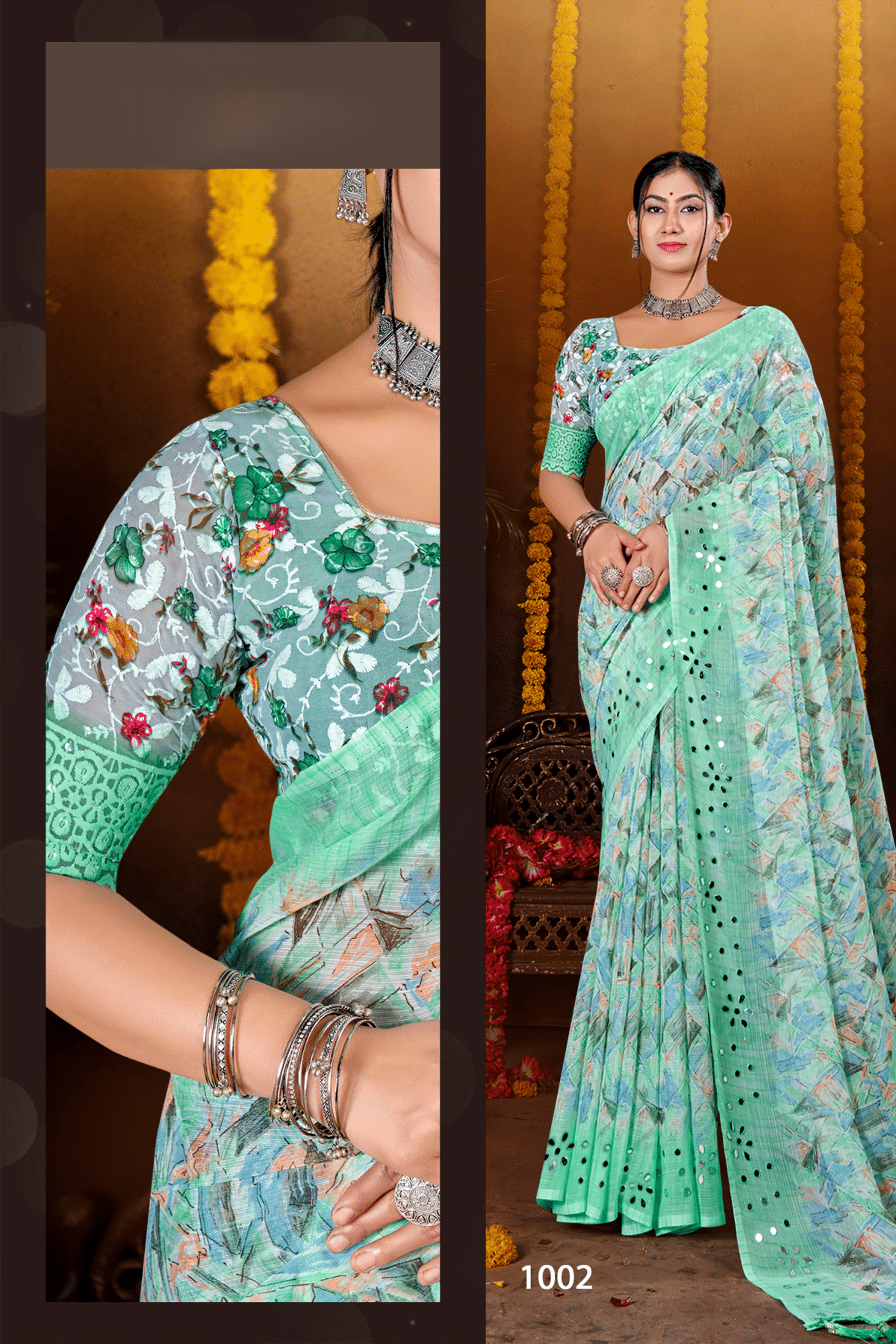 Anjana Chiffon Saree – Effortless Grace with a Refined, Lightweight Appeal (8 Colours Available)