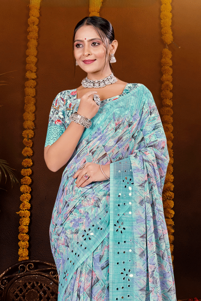 Anjana Chiffon Saree – Effortless Grace with a Refined, Lightweight Appeal (8 Colours Available)