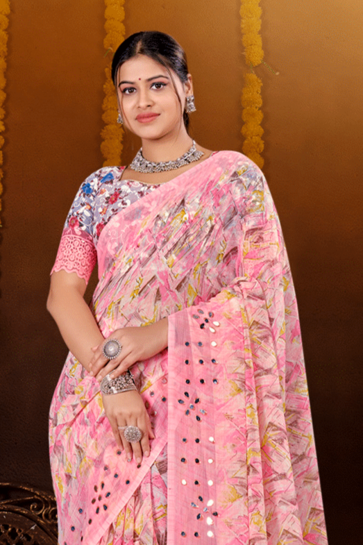 Anjana Chiffon Saree – Effortless Grace with a Refined, Lightweight Appeal (8 Colours Available)