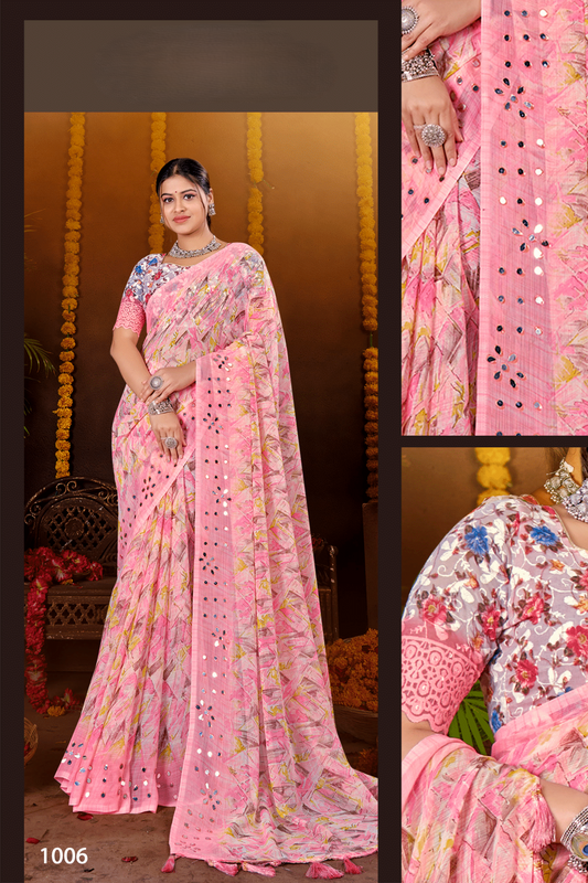 Anjana Chiffon Saree – Effortless Grace with a Refined, Lightweight Appeal (8 Colours Available)