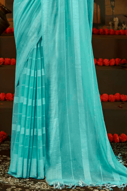 Rang Munch 2 Satin Chiffon Saree - Exquisite Detailing with a Luxurious Sheer Finish (8 Colours Available).