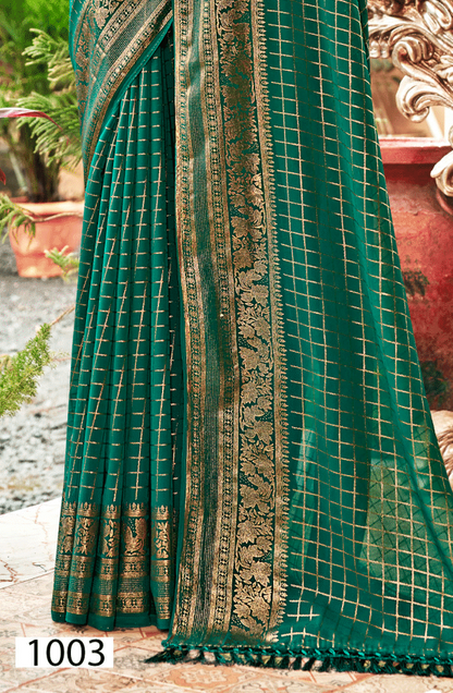 Speed Chiffon Saree – Contemporary Design with Luxurious Moss Weave for Elegant Occasions (8 Colours Available)