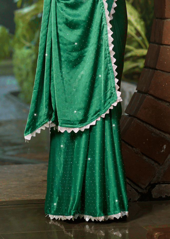 Star Dhamaal Satin Chiffon Saree – Luxurious Sheen with Bold Design for Unforgettable Elegance (8 Colours Available).