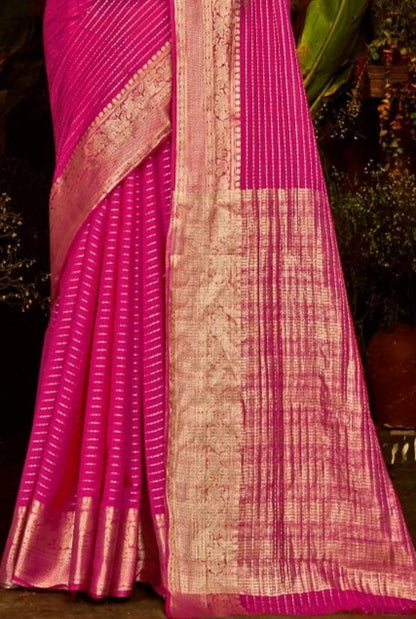 Sakshi Pattu 5 Viscose Saree with Contrast MSakshi Pattu 5 atching (8 Colours Available).