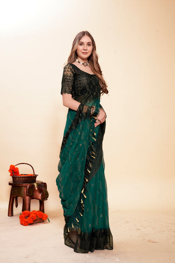 Samarthya Multicolor Saree with Padding Concept