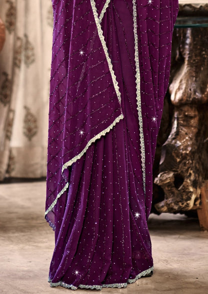 Telegram Weightless Saree – Effortless Draping with a Feather-Light Feel and Elegant Design (8 Colours Available).