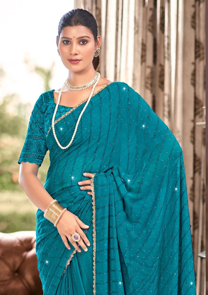 Telegram Weightless Saree – Effortless Draping with a Feather-Light Feel and Elegant Design (8 Colours Available).