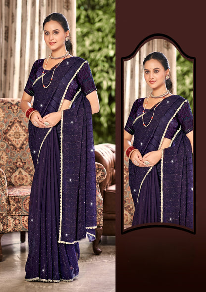 Telegram Weightless Saree – Effortless Draping with a Feather-Light Feel and Elegant Design (8 Colours Available).