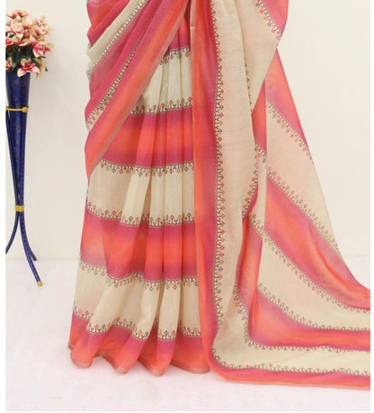 Soft Cotton Chanderi  Saree with Fancy Blouse (8 Colours Available).