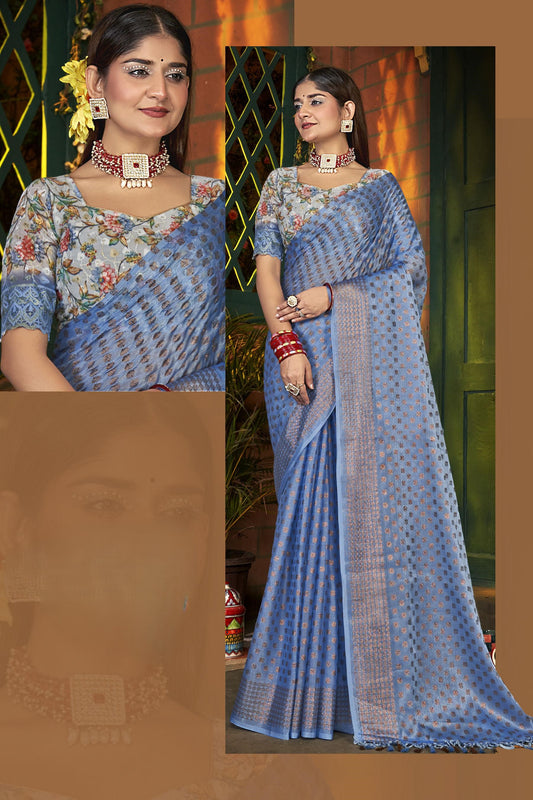 Navjivan Multicolor Fancy Satin Chiffon Saree (8 Colours Available).