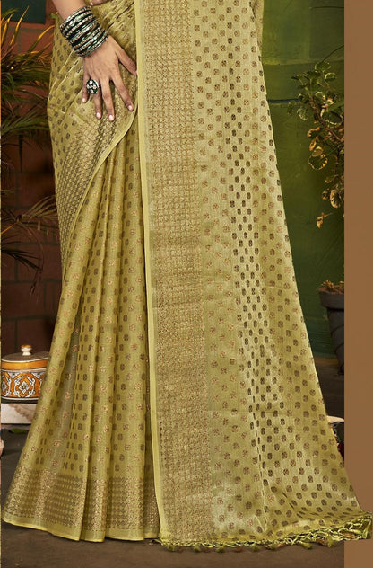 Navjivan Multicolor Fancy Satin Chiffon Saree (8 Colours Available).