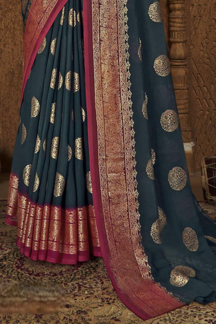 Omkara Multicolor Georgette with Padding Concept (8 Colours Available).