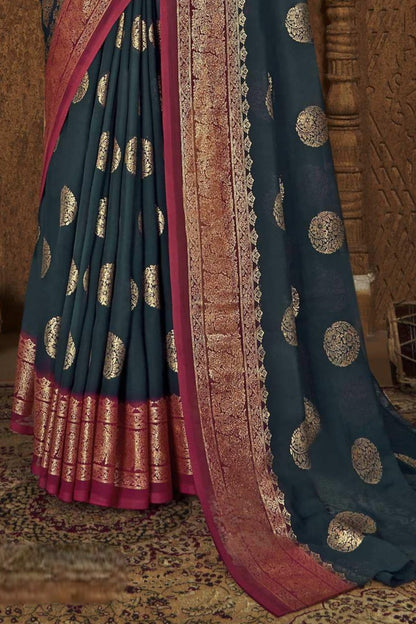 Omkara Multicolor Georgette with Padding Concept (8 Colours Available).