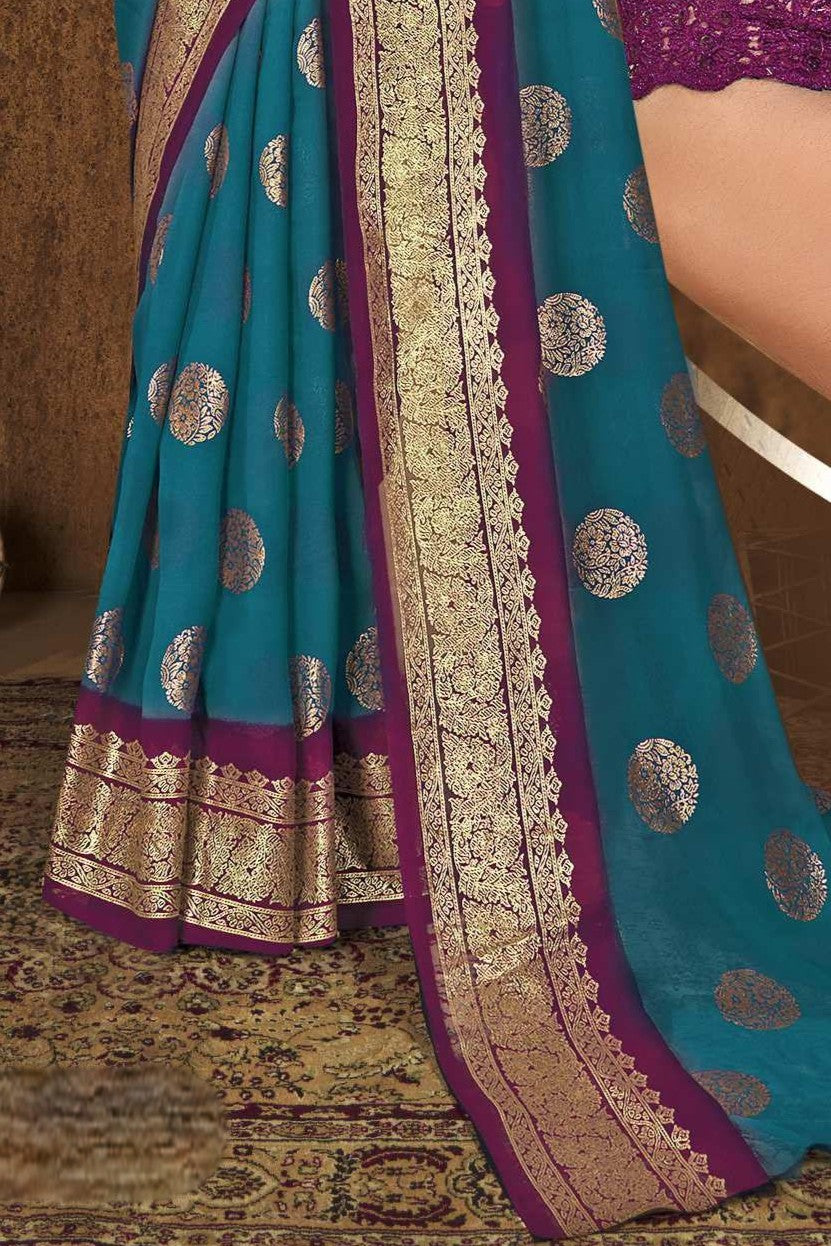 Omkara Multicolor Georgette with Padding Concept (8 Colours Available).