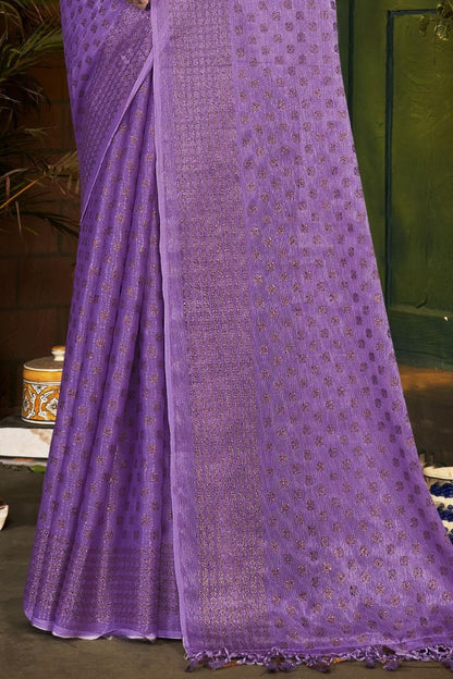 Navjivan Multicolor Fancy Satin Chiffon Saree (8 Colours Available).