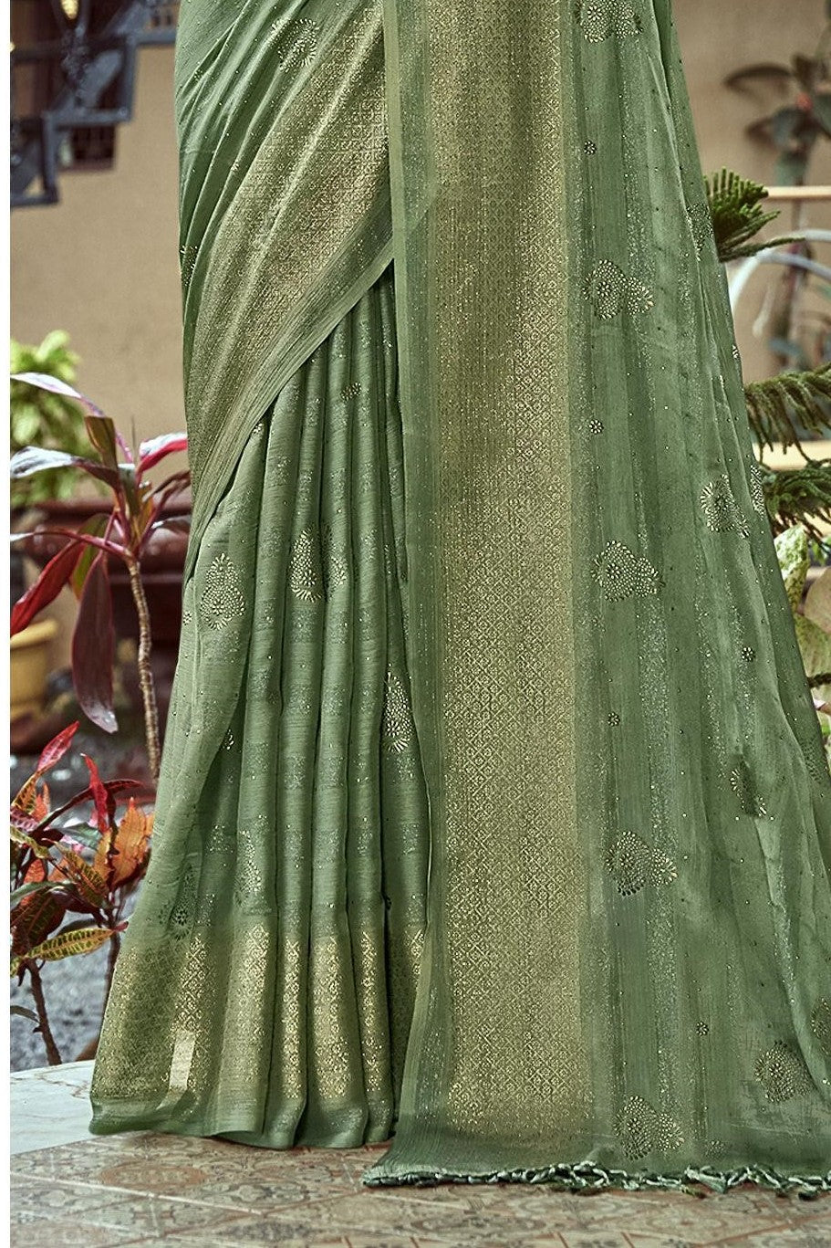 Shubhnamastu Light Multicolor Jari Patta Saree with Elegant Design (8 Colours Available).