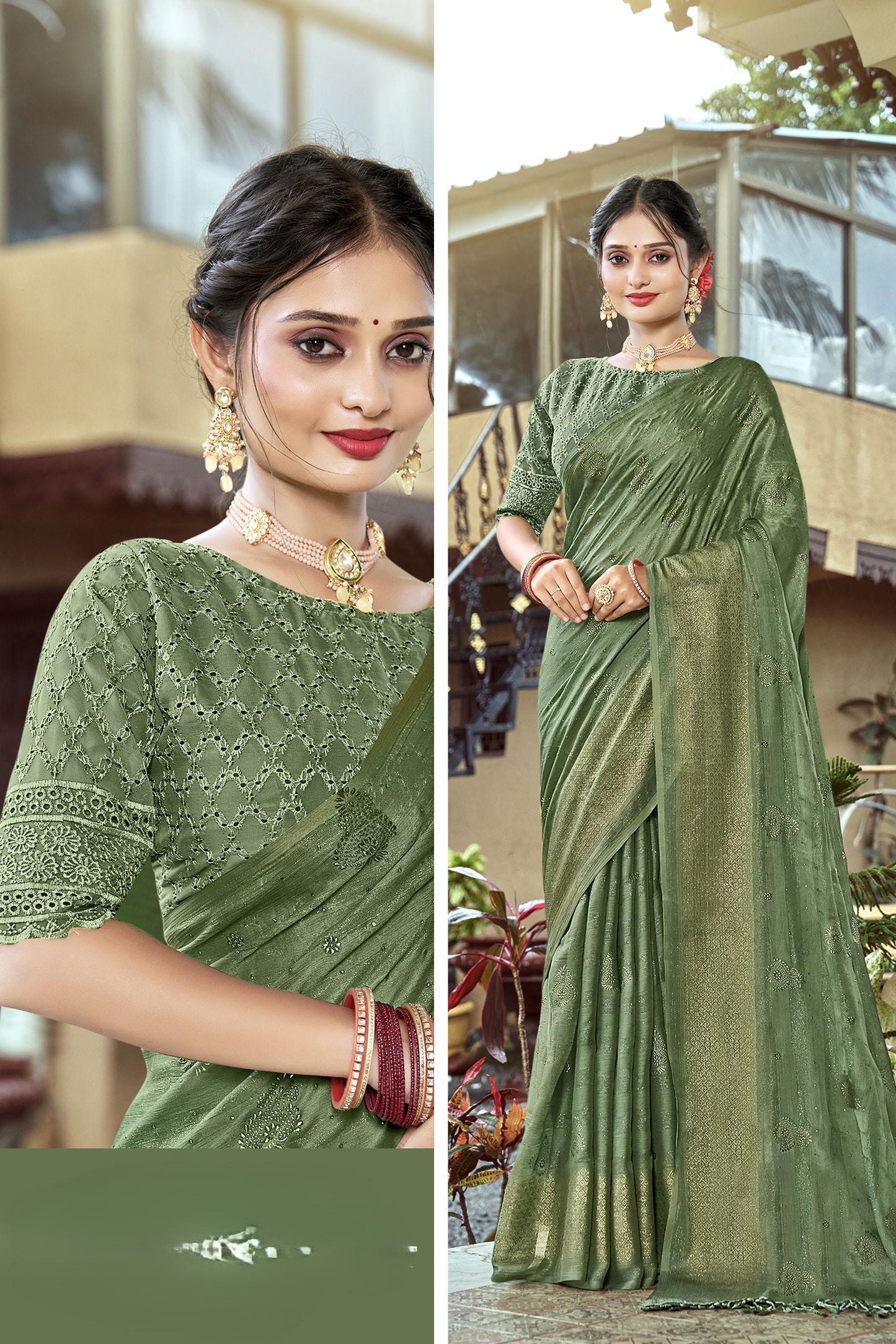 Shubhnamastu Light Multicolor Jari Patta Saree with Elegant Design (8 Colours Available).