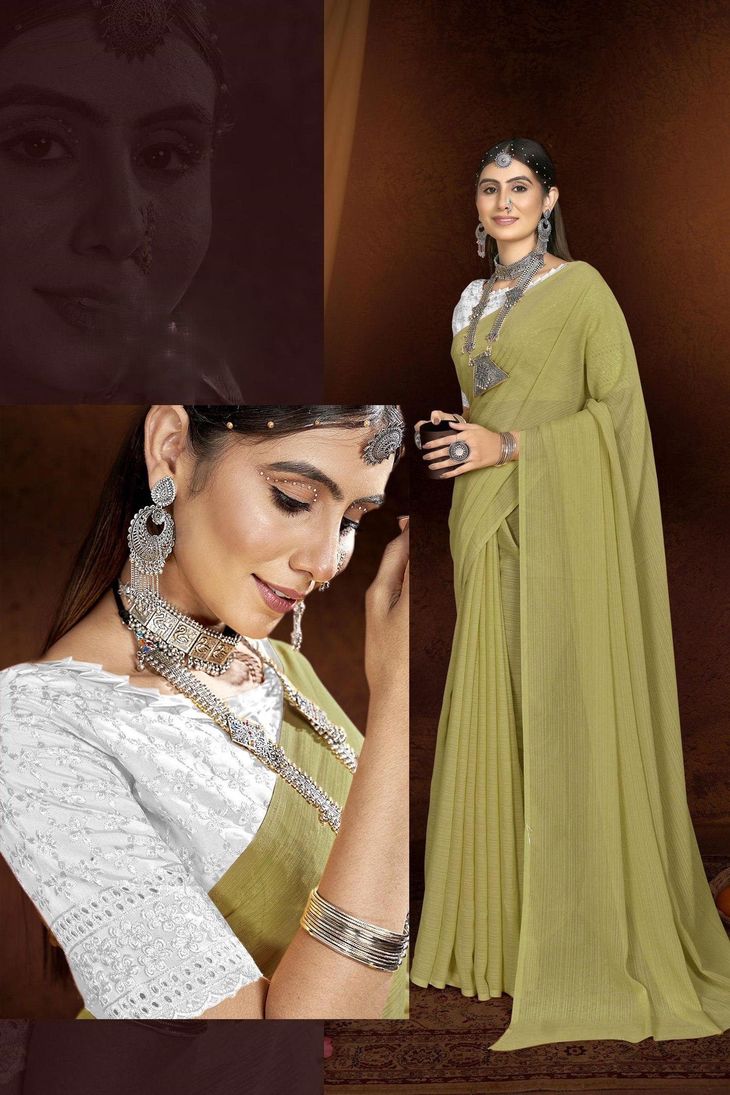 Naino Light Saree in Elegant Zomato Fabric – Grace Redefined!