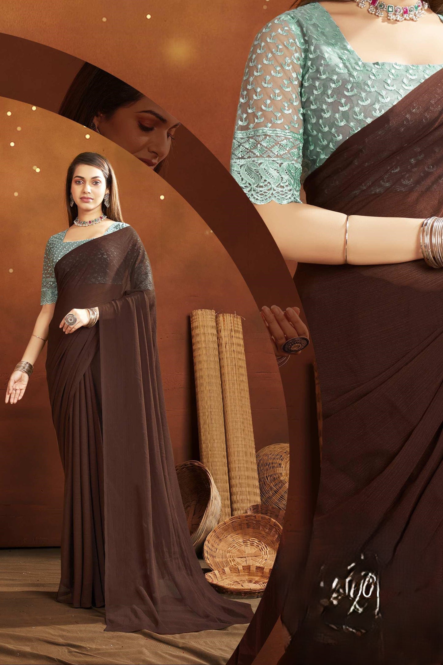 Chat Masala Dark Glam in Soft Zomato Fabric – Perfect Blend of Style and Comfort!