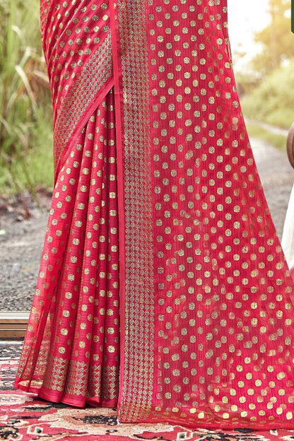 Rado Digital Gold Moss Saree with Digital Printed Blouse and Best Selling Saree Design