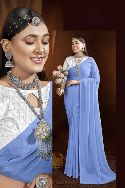 Naino Light Saree in Elegant Zomato Fabric – Grace Redefined!