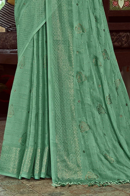 Shubhnamastu Light Multicolor Jari Patta Saree with Elegant Design (8 Colours Available).