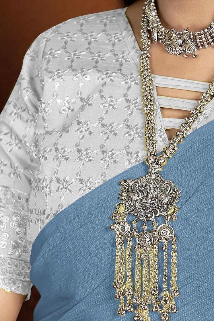 Naino Light Saree in Elegant Zomato Fabric – Grace Redefined!