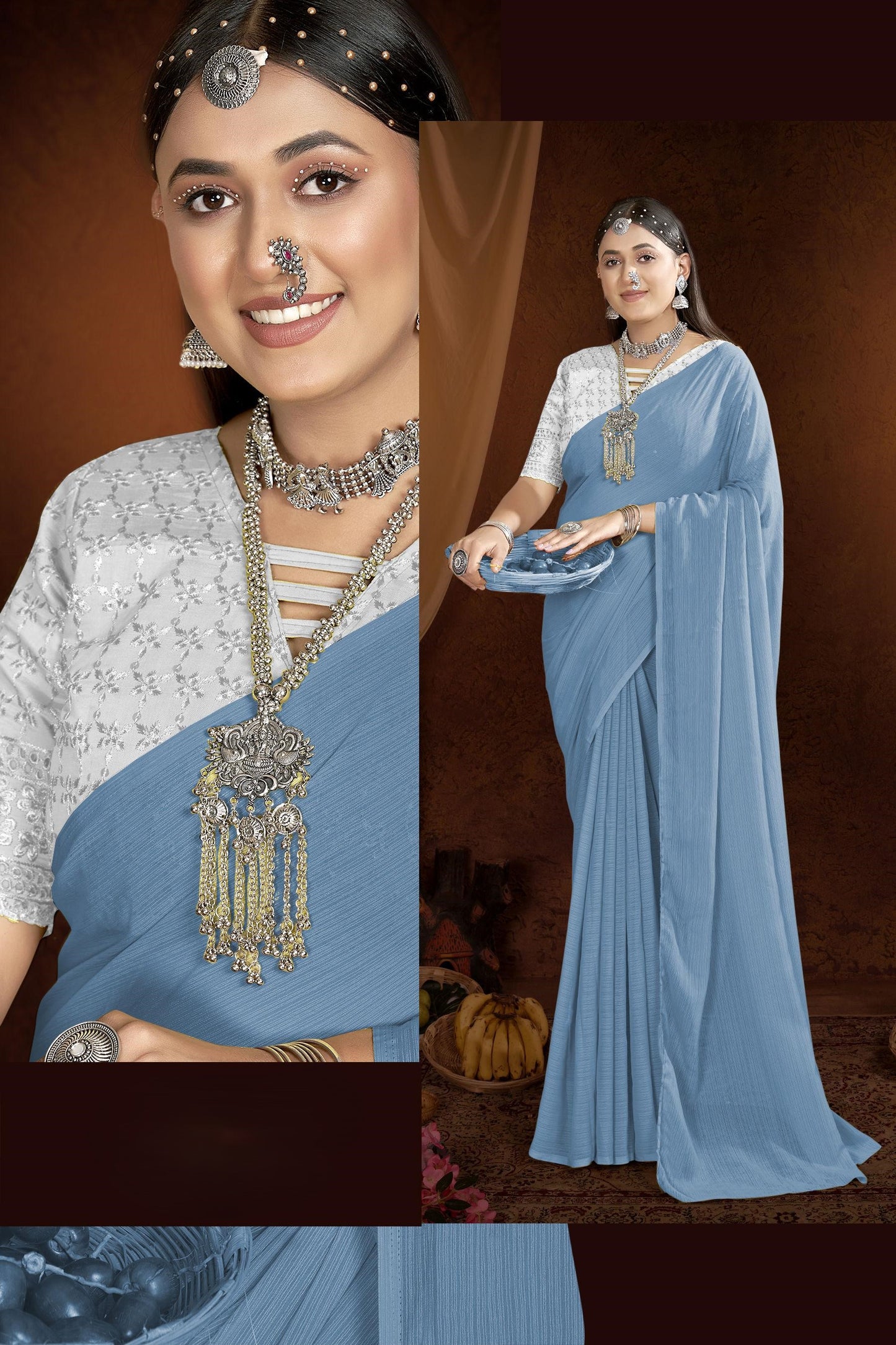 Naino Light Saree in Elegant Zomato Fabric – Grace Redefined!