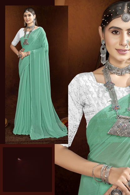 Naino Light Saree in Elegant Zomato Fabric – Grace Redefined!