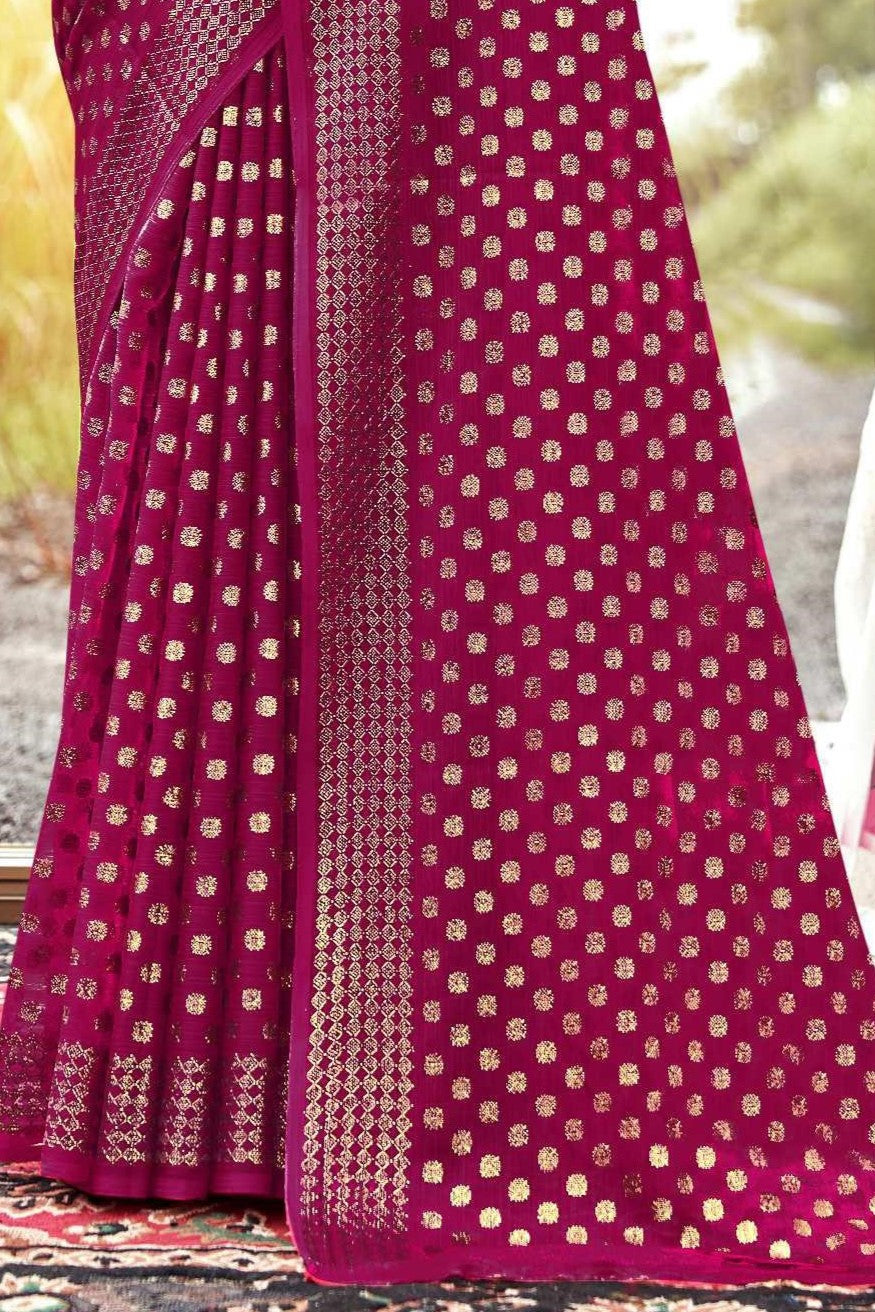 Rado Digital Gold Moss Saree with Digital Printed Blouse and Best Selling Saree Design