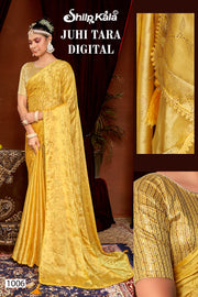 Subh Mangal Multicolor Chiffon Saree with Fancy Lace (8 Colours Available).